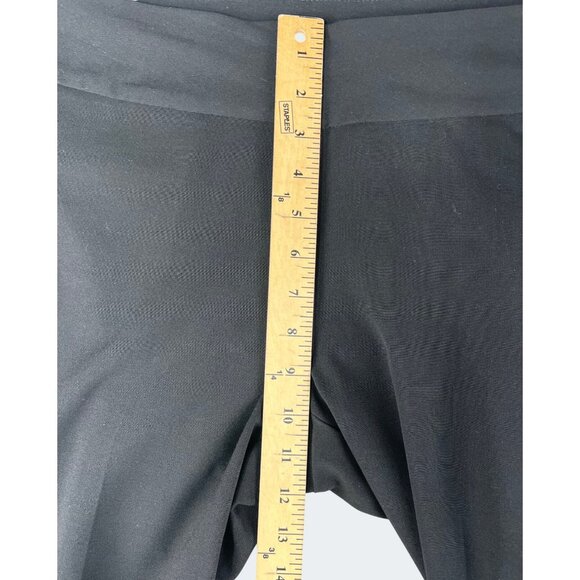 Roz & Ali Womens Black Straight-Leg Stretch Pants Pull On Size 8 Business Casual - Picture 9 of 14